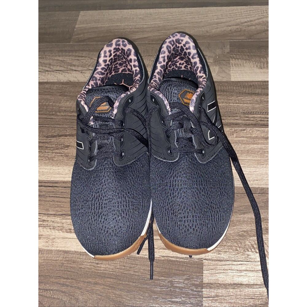 New Balance Women Sz 11 Fresh Foam Breathe Golf Shoes Black/Animal NBGW4002BKA